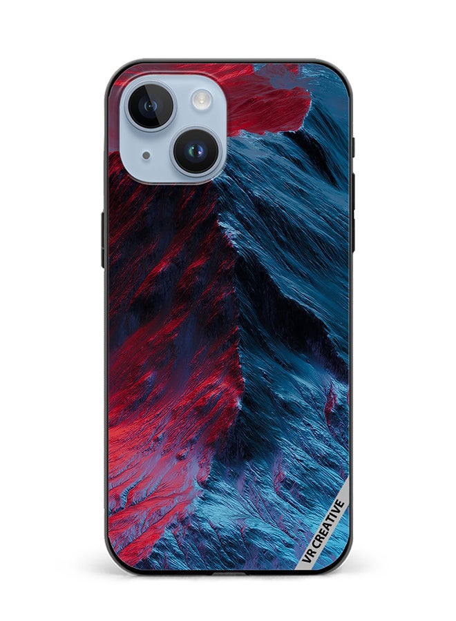 VR CREATIVE Protective Case Cover For Apple iPhone 15 Plus Mountain Design Multicolour - Image 1