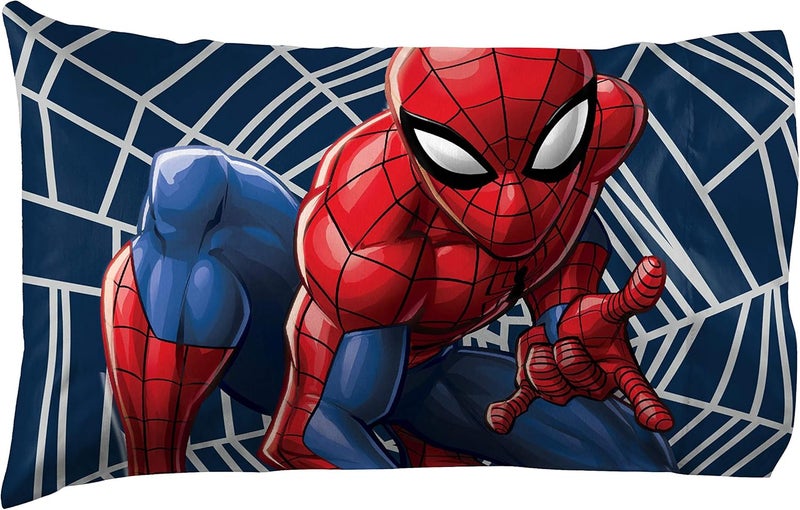 Jay Franco Kids Marvel Spiderman Reversible Pillowcase – Pillow Cover ONLY – 20 x 30 Inch Standard Size Super Soft with Double-Sided Design, Official Marvel Product - Image 2
