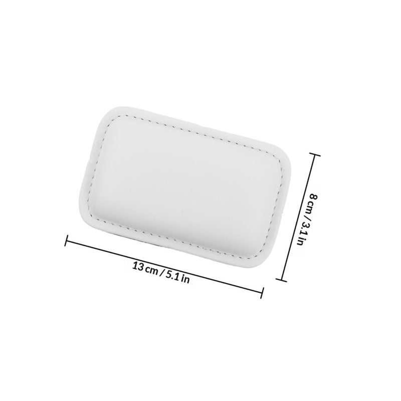 وسائد دعم معصم الفأرة ولوحة المفاتيح المريحة من الجلد البيور الأبيض والأسود مجموعة - Image 3