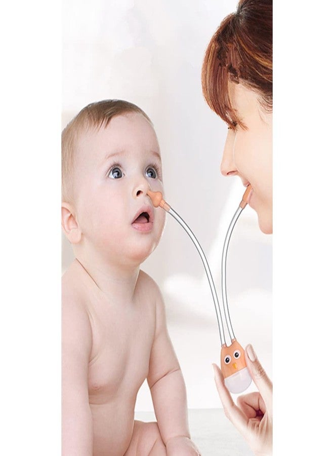 GUCHIGU Baby Nasal Aspirator for Nasal Suction Snot Cleaner Baby Mouth | Nose Cleaning Sucker Suction for Children Newborn Infant | Vacuum Suction Manual Nasal Aspirator (Pink, 1 Pc) - Image 3