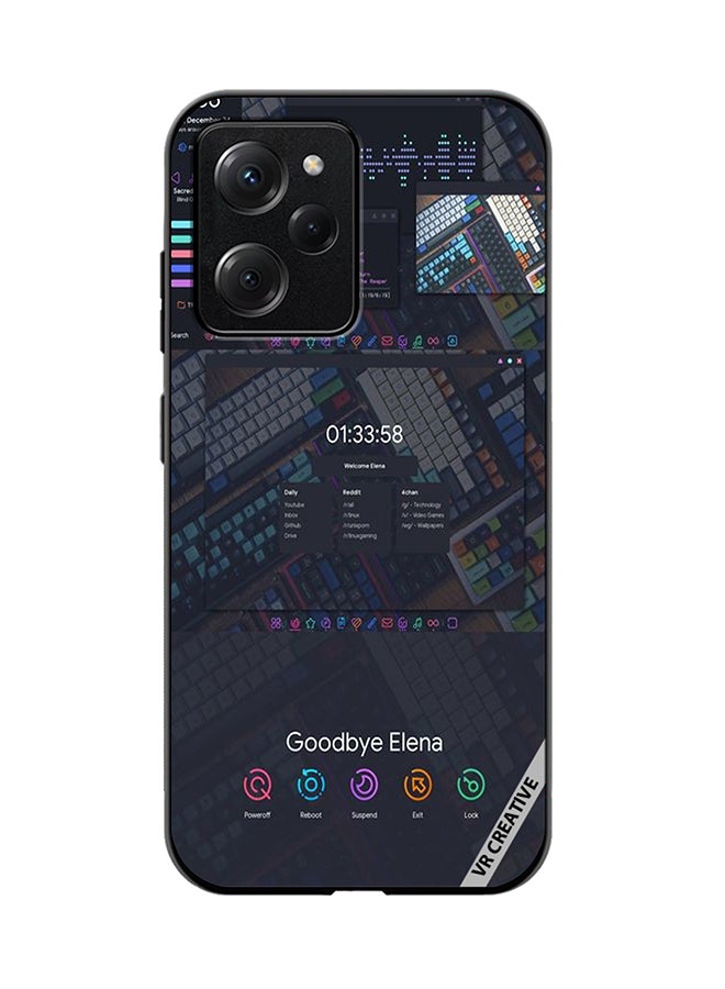 VR CREATIVE Protective Case Cover For Xioami Pcoo X5 Pro Goodbye Elena Design Multicolour - Image 1