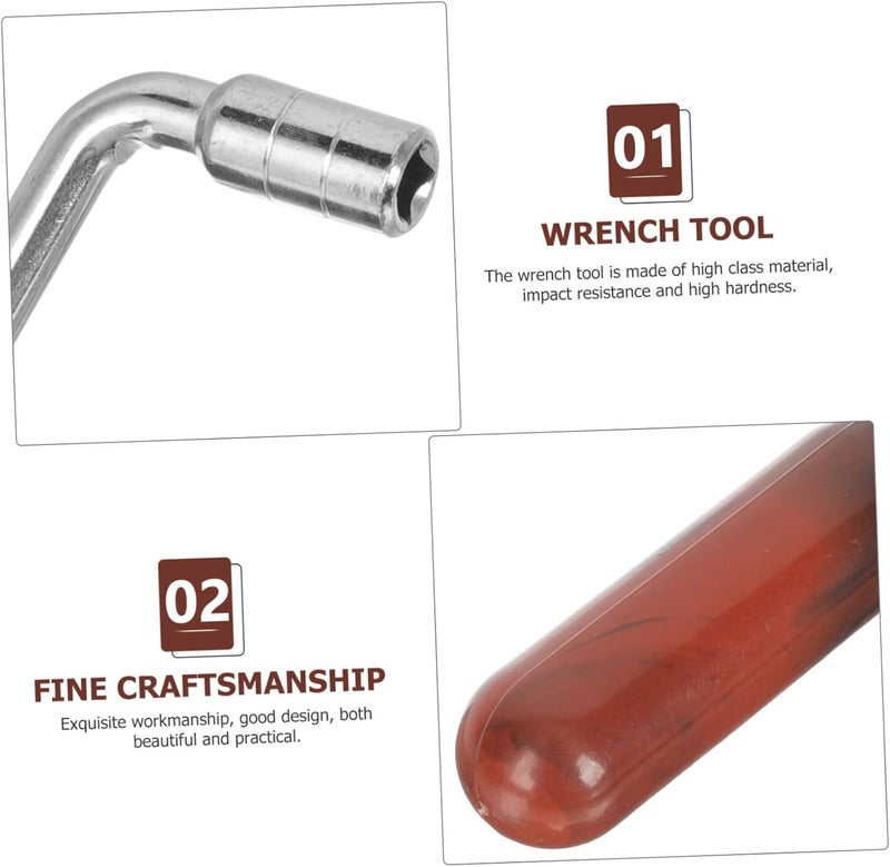 Dulcimer Tuning Wrench Tool Durable Accessory for Tone Professional String Adjuster for Hammered Dulcimer Easy to Carry Use - Image 2