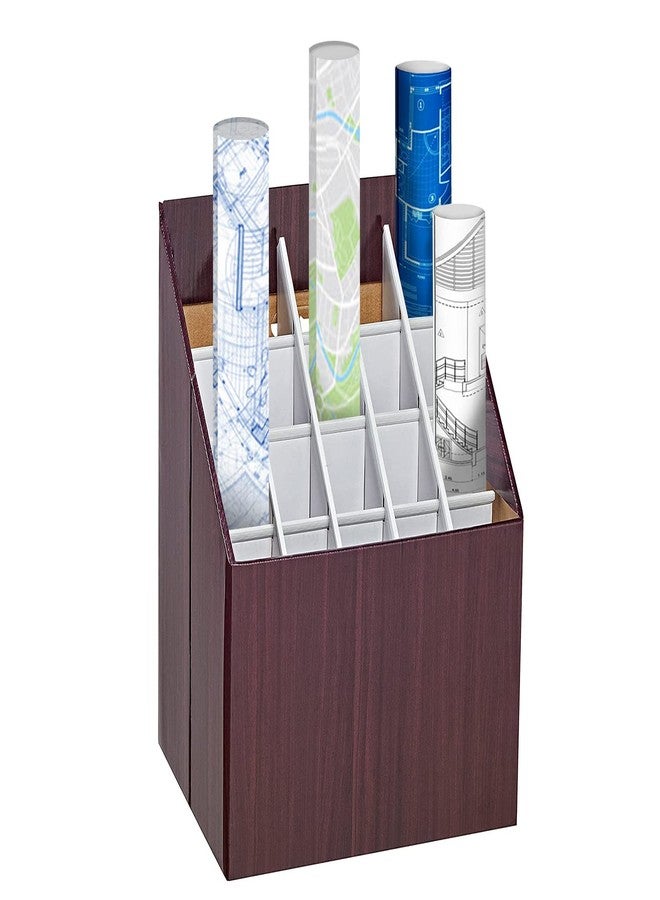Adir Corp. Blueprint Storage Bin Organizer - Vertical File Box for Blueprints, Posters, Construction Plans, Gift Wrap, And Map Holder Station - Cardboard Blueprint Holder - 1 Box - Image 1