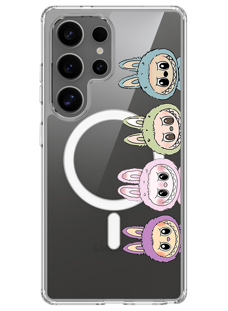 Theodor Magnetic Case for Samsung Galaxy S25 Ultra Compatible with MagSafe Wireless Charging, Shockproof Phone Bumper Cover Labubu (5) - Image 1