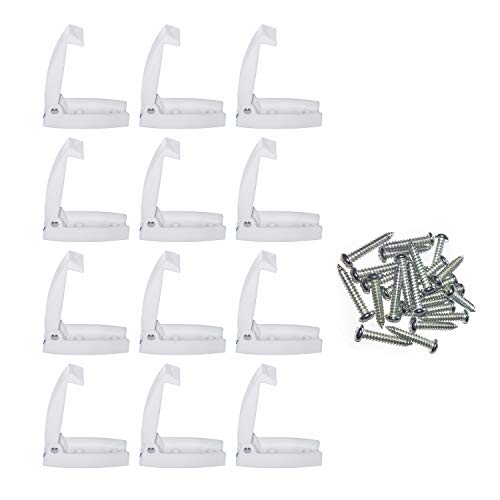 Camp'N White RV Storage Door Latch 12-Pack - Sturdy Spring Clip & Mounting Hardware for RV Campers - Perfect RV Compartment Door Latch Solution for Secure and Convenient Storage - Image 1