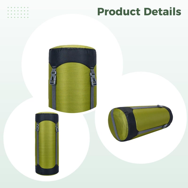 Army Green 11L Compression Sack For Sleeping Bags Down Comforters Travel Storage - Image 4