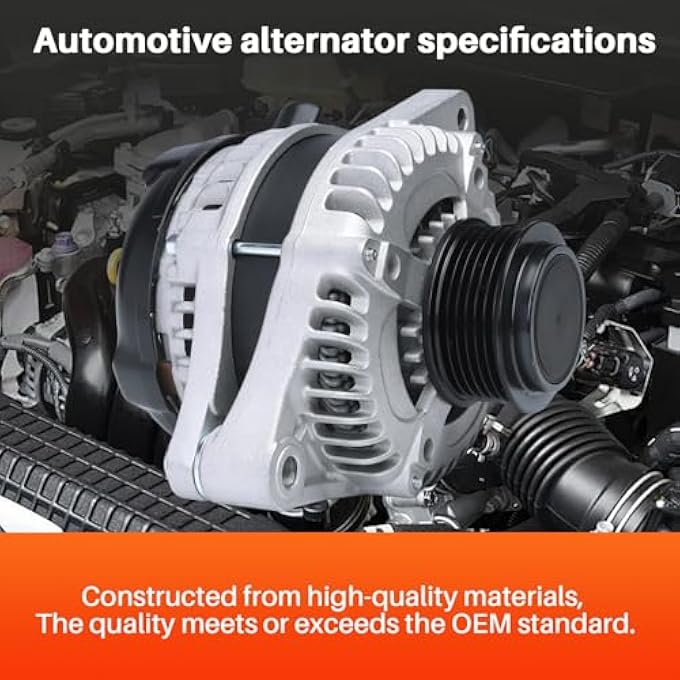 KALANBAY 311005J6A01 Alternator for Honda Pilot 3.5L 2016-2020 & Odyssey 2018-2020 & Ridgeline 2017-2020 & Passport 2019-2020, Acura MDX 3.5L 2014-2020, 12V 155Amp - Image 4