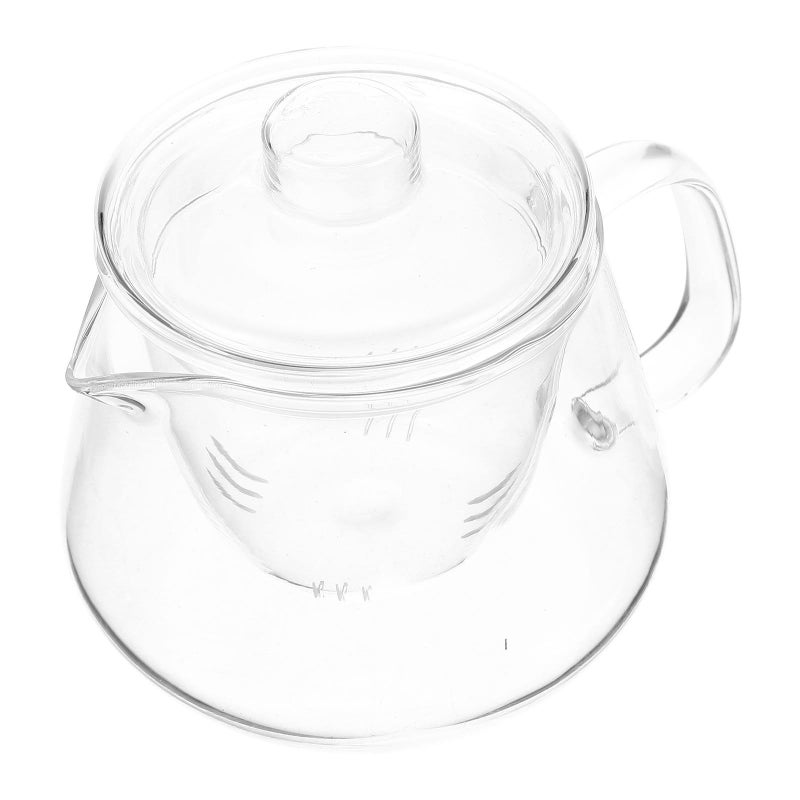 Heat Resistant Glass Teapot 500ml With Duckbill Spout And Loose Tea Holder - Image 2