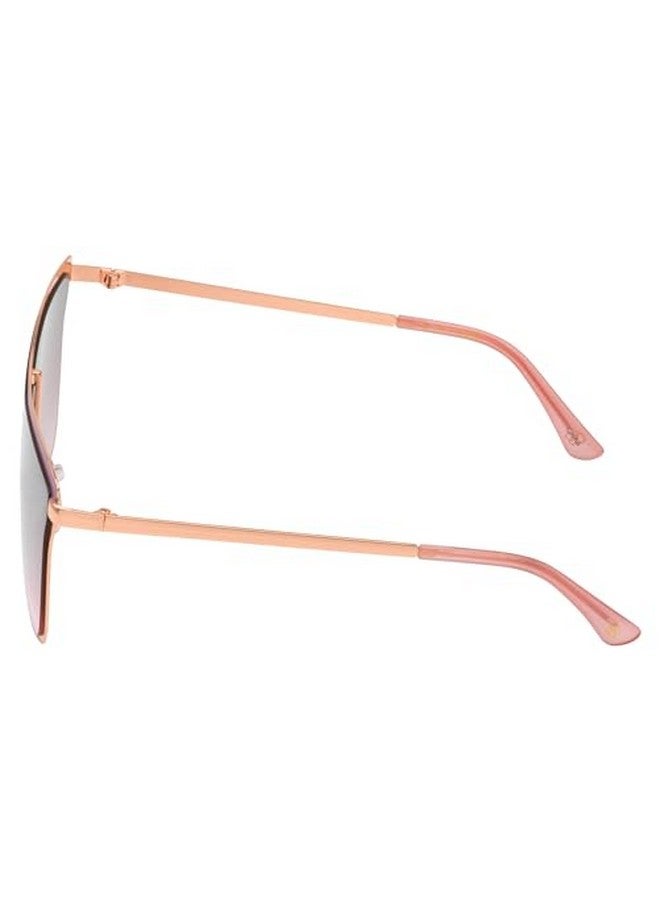 Jessica Simpson Women'S J6100 Chic Square Metal Shield Sunglasses With Uv400 Protection Glamorous Sunglasses For Women 132Mm - Image 3