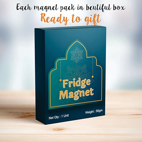 Nivaraprint India Magnet for Fridge | Wooden India Souvenir Fridge Magnet | Travel Memory Keepsake & Gift | MDF Refrigerator Decor for Home, Kitchen & Office | 3–4 Inch Stylish Printed Magnet by Nivaraprint - Image 4