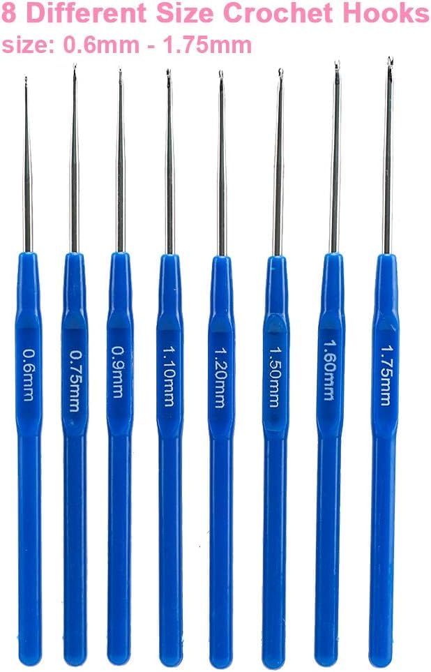 Maharsh 5286 Pcs Crochet Hook Set 16 Sizes 06mm6mmL Ergonomic Soft Grip Handles Crochet Needles Kit with Plastic Box for Arthritic Hands Crochet Starter Kit for Beginners Set of 52PCS - Image 5