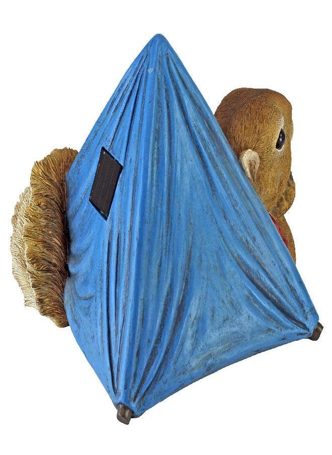 Design Toscano Design Toscano QM2811700 Backyard Camper Squirrel Solar Statue, full color  - Image 2