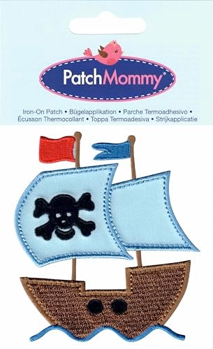 PatchMommy Pirate Ship Boat Patch, Iron On/Sew On - Appliques for Kids Children - Image 3
