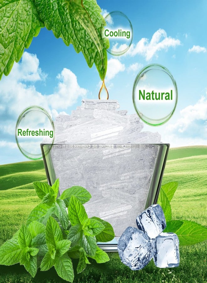 Viktairy Menthol Crystals Bulk 8 oz, 100% Pure Organic Mint Crystals| Great for Making Shower Steamers, Creams and Soaps - Image 2