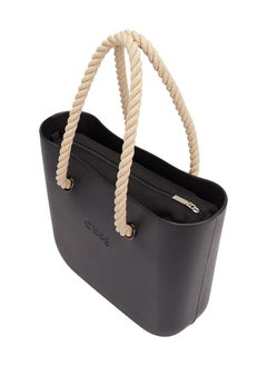 O bag O bag classic with Rope Sand Handles in Black  - Image 5