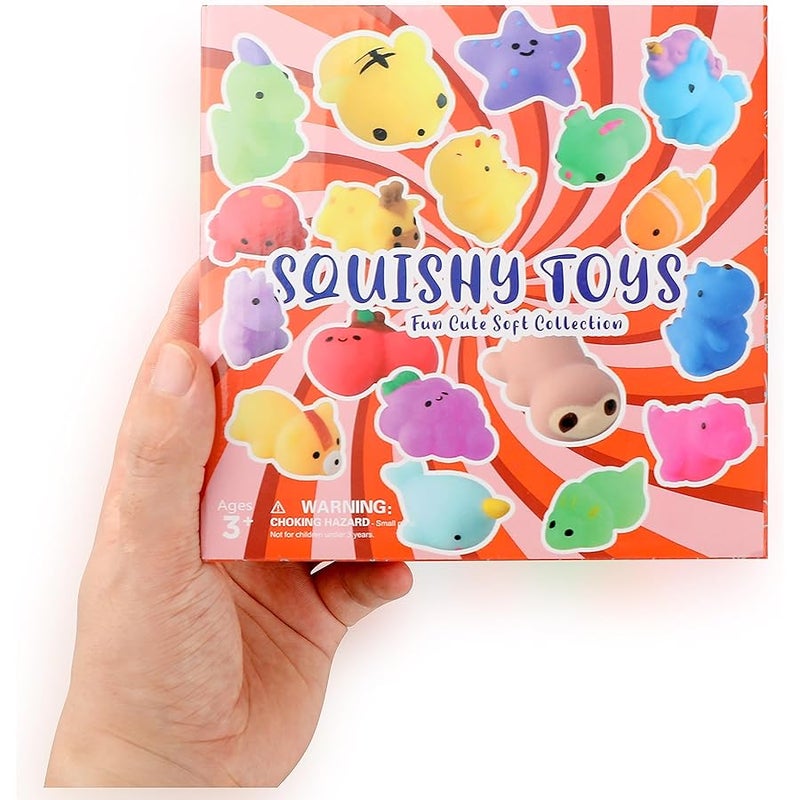 nobasco Squishies, 28 Pack Mochi Squishy Toys - Kawaii Cat Squishys Slow Rising Animals - Party Favors, Goodie Bag, Birthday Gifts, Mini Squishies Stress Reliever Toy - Image 5