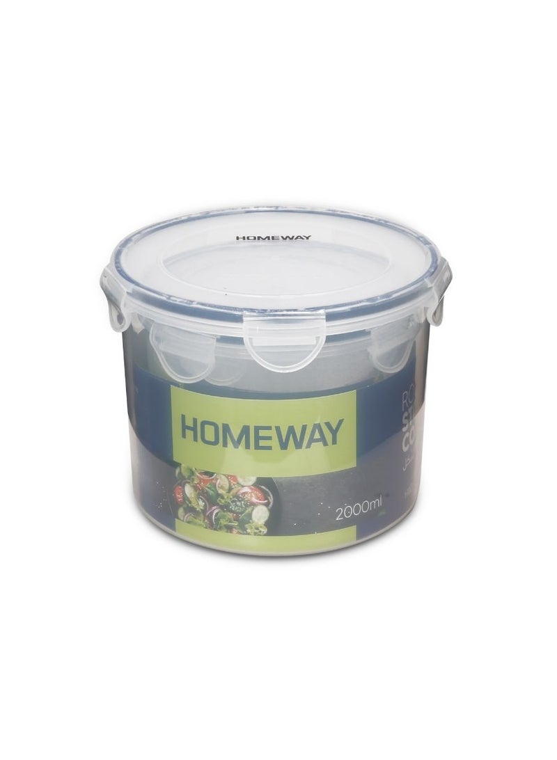 Homeway HW3799 Round Storage Container Set, 3 Pieces (0.71L + 1.2L + 2L), Multi-Size Food Storage Containers for Kitchen & Pantry Organization - Image 3