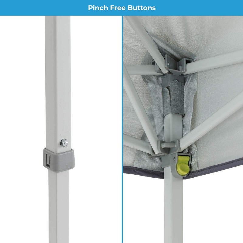 Core Instant Straight Leg Canopy Tent with Adjustable Sun Wall, 6 ft x 4 ft , Gray - Image 5