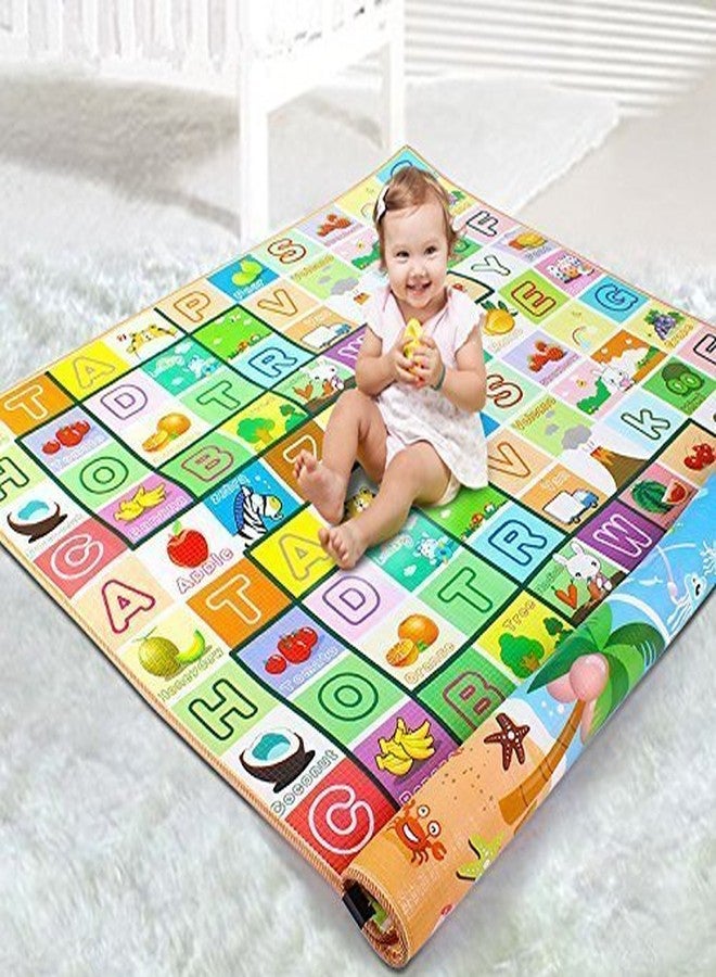 Vroxy Waterproof Double Side Baby Play Crawl Floor Mat for Kids Picnic School Home (Multicolored, Multi Design) with Zip Bag to Carry (Medium - 120 X 180 Cm) - Image 2