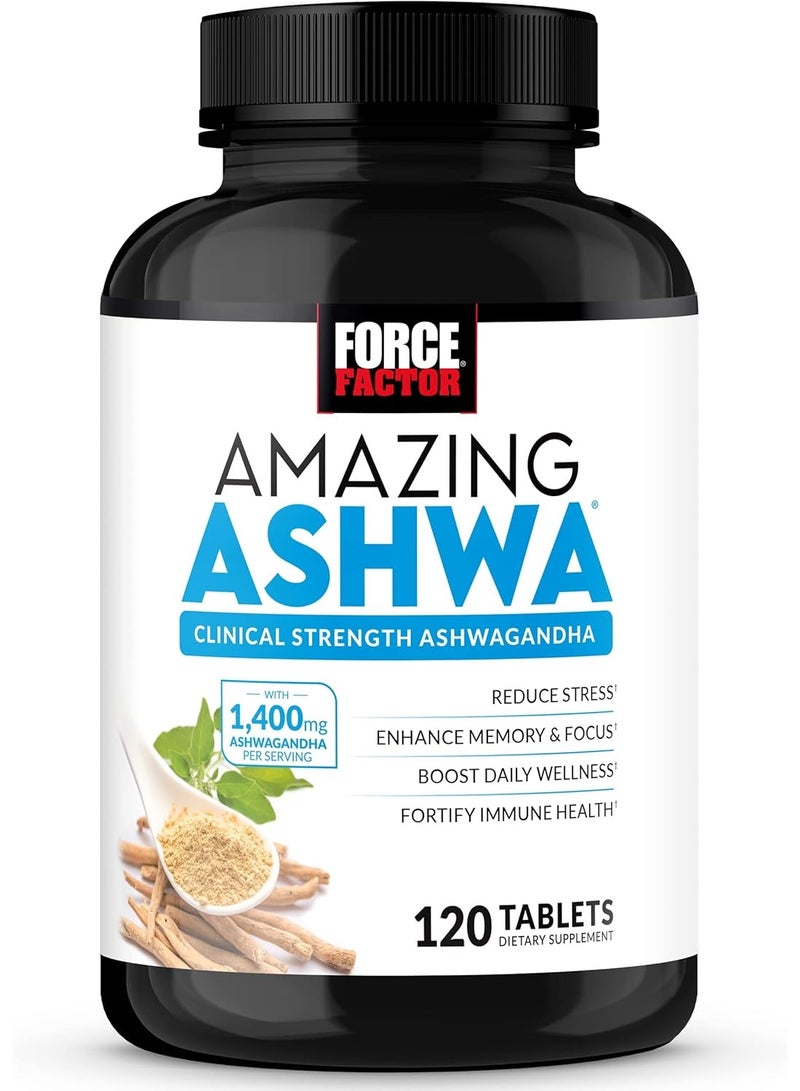Force Factor Amazing Ashwa, KSM-66 Ashwagandha Supplement - Image 1