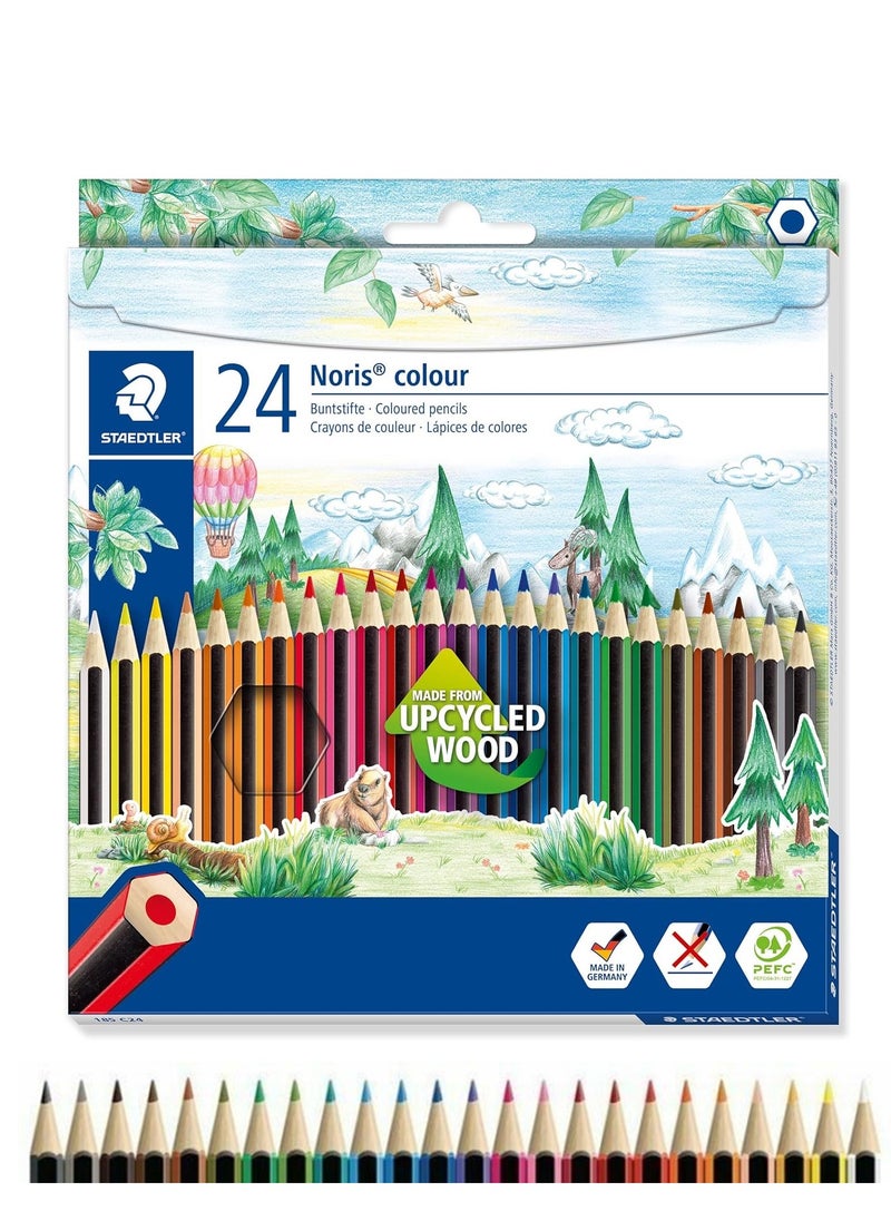 STAEDTLER أقلام تلوين نوريس متعددة الألوان، 24 قطعة  - Image 1