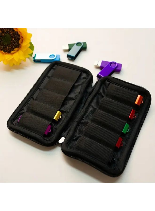 10 Grid USB Storage Box Portable Anti Drop Design Memory Protection Case - Image 5