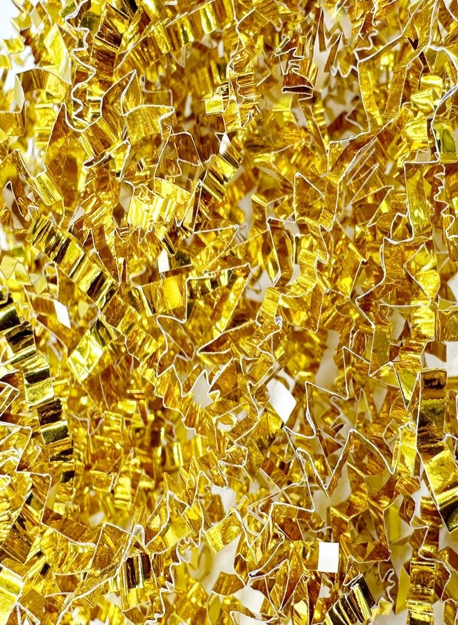 Corlcol 1LB Crinkle Cut Paper Shred Filler for Gift Box Bag and Basket On Holidays (Gold) - Image 1
