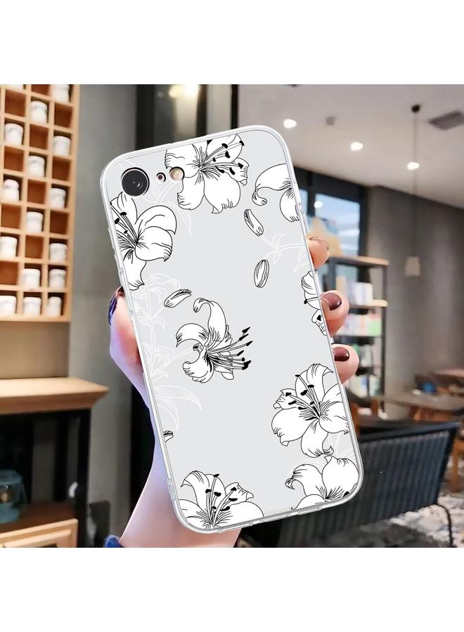 S-TOP Case For iPhone SE 2022 / SE 2020 / 8 / 7 Colored Drawing Pattern Transparent TPU Phone Case - Image 2