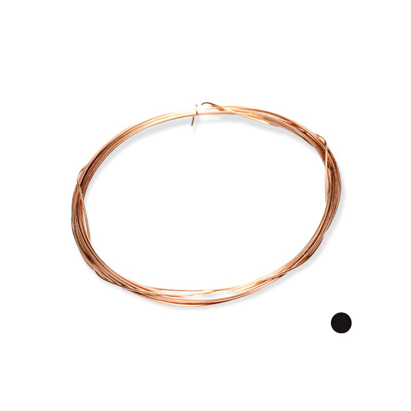 22 Gauge 1420 Rose Gold Filled Wire Round Dead Soft 14K Pink Gold Filled Wire Made in USA 5FT by CRAFT WIRE