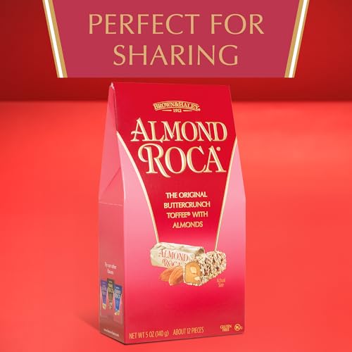 Roca Brown & Haley ROCA Stand-Up Box - Chocolate Caramel Buttercrunch Toffee - Individually Wrapped Chocolate Candy - Gluten Free Kosher Candy - 5 oz Box - Image 2