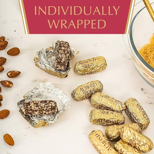 Roca Brown & Haley ROCA Stand-Up Box - Chocolate Caramel Buttercrunch Toffee - Individually Wrapped Chocolate Candy - Gluten Free Kosher Candy - 5 oz Box - Image 5