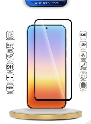 [عبوتان] واقي شاشة هواوي بورا 90s برو ماكس 5G 2026 من سلسلة E2E الممتازة، زجاج مقوى كامل الغراء والتغطية (MSGECN) - شفاف/أسود - view 2