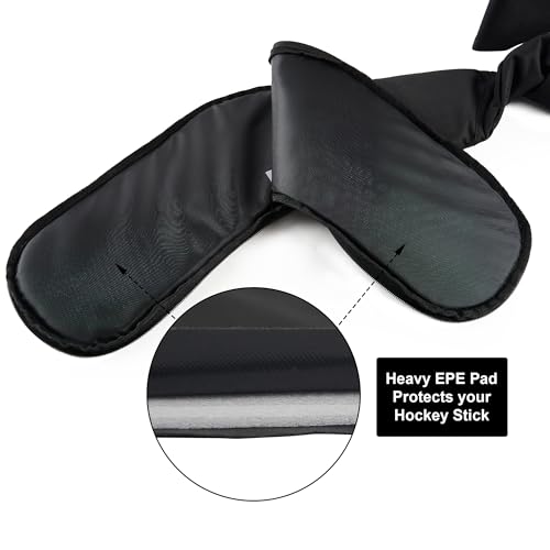 EALER HB200 Adult One Shoulder Hockey Stick Bag - Black, Light, Waterproof, Adjustable Ice Hockey Equipment for Men Senior - Image 3