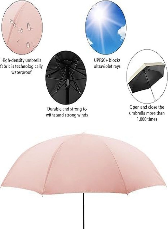 KRISHNPRIYA Travel Umbrella, Automatic Open Close, Windproof, UV Protection, Lightweight (Ring Handle Umbrella) - Image 4