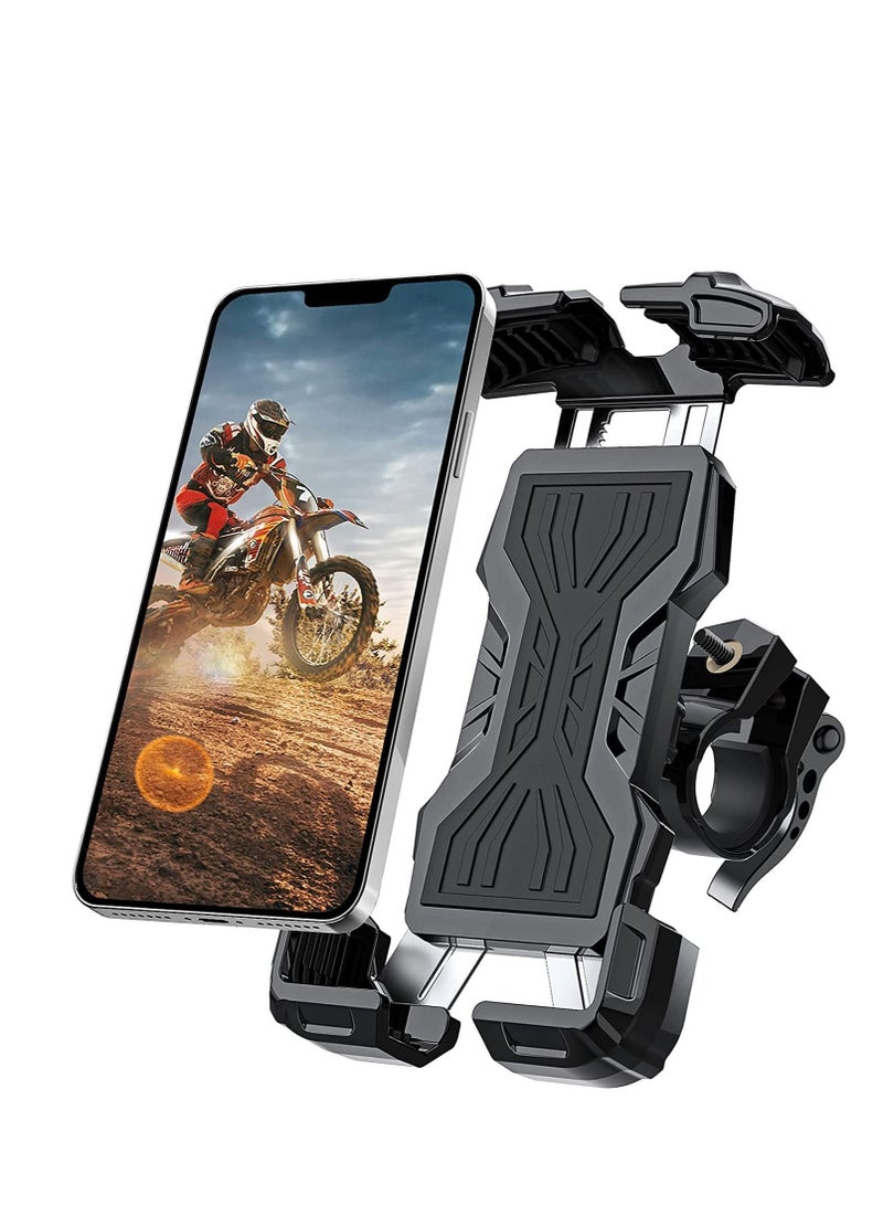 Excefore Bike Phone Holder, KASTWAVE Motorcycle Phone Mount, Bicycle Handlebar Cell Phone Clamp, Scooter Phone Clip for iPhone 13 Pro Max, S20 and 4.7"- 6.9" Cellphone - Image 1