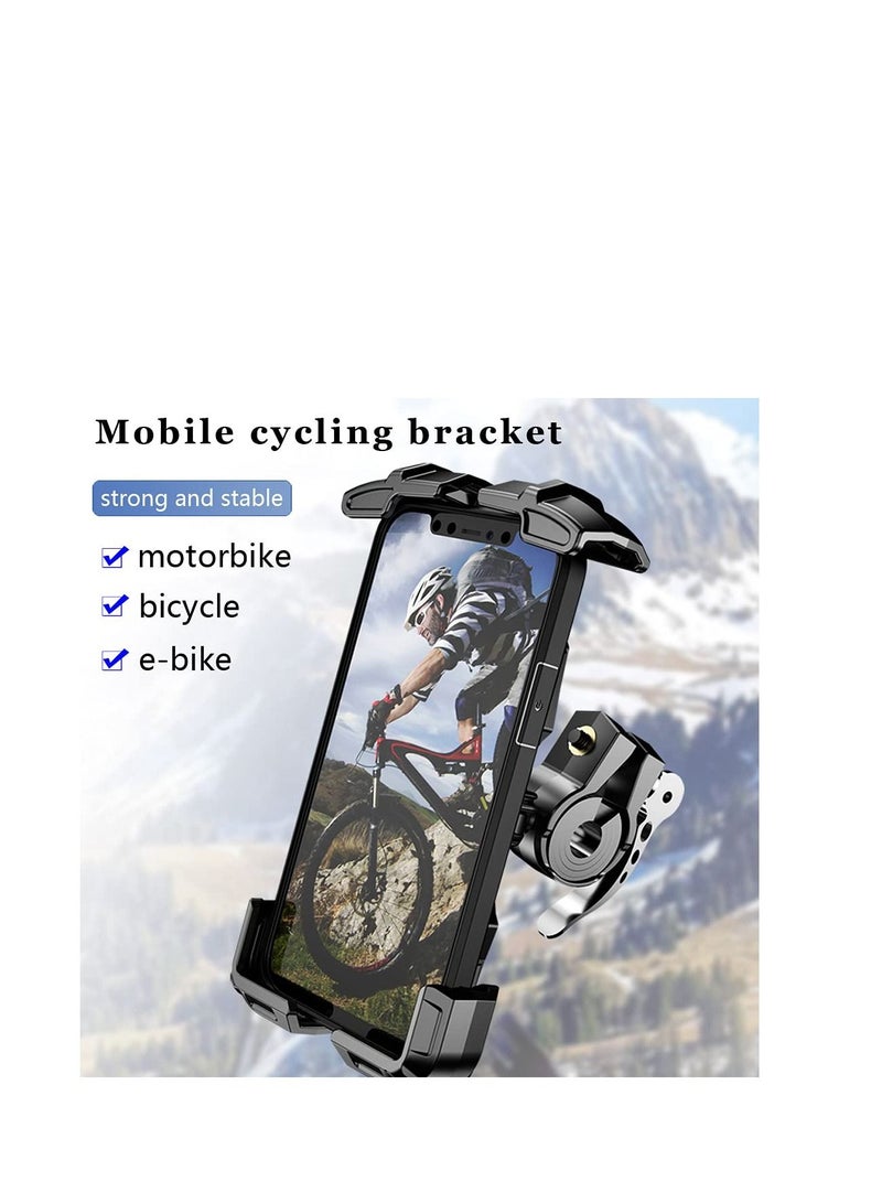 Excefore Bike Phone Holder, KASTWAVE Motorcycle Phone Mount, Bicycle Handlebar Cell Phone Clamp, Scooter Phone Clip for iPhone 13 Pro Max, S20 and 4.7"- 6.9" Cellphone - Image 2