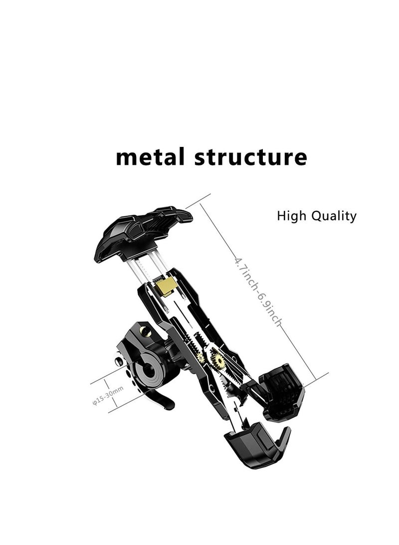 Excefore Bike Phone Holder, KASTWAVE Motorcycle Phone Mount, Bicycle Handlebar Cell Phone Clamp, Scooter Phone Clip for iPhone 13 Pro Max, S20 and 4.7"- 6.9" Cellphone - Image 4
