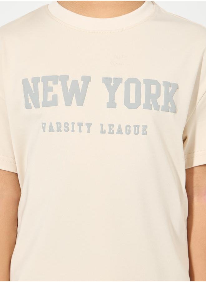 Styli New York Print Oversized T-Shirt & Shorts Set  - Image 3