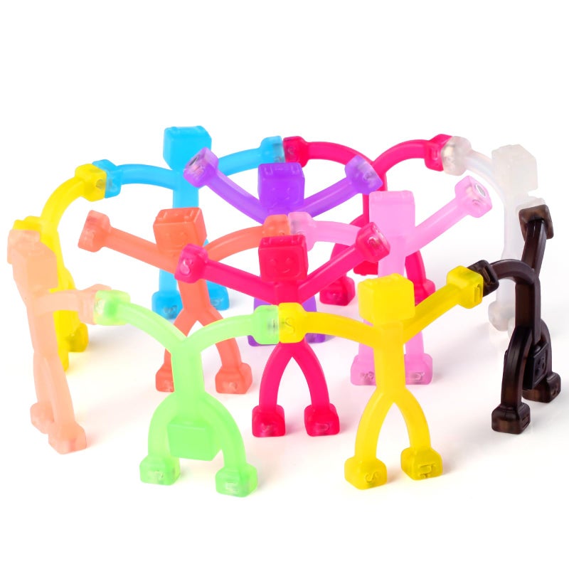 YOTNUS 12 pcs Magnetic Travel Toys for Kids Creative Portable and Educational MagneticPeopleMagnetMen Cute Robot Funny Magnets Small Fidget Toys for Classroom Prizes Easter Egg Stuffers Office - Image 2
