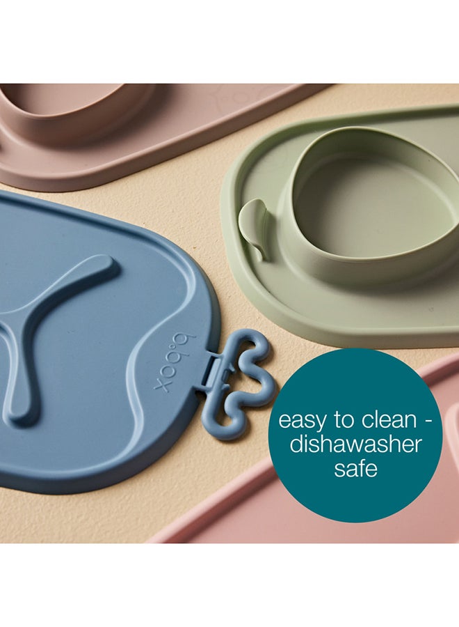 b.box Roll + Go Mealtime Mat, Baby and Toddler Feeding Mat, 3 Section Divider and Bowl, Fits Most Highchairs and Travel Friendly - Image 4