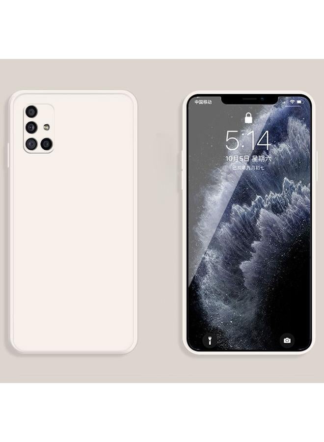 اس-توب جراب لهاتف Samsung Galaxy A31 بلون سادة من السيليكون السائل المقلد بحافة مستقيمة وغطاء حماية كامل مقاوم للسقوط - Image 2