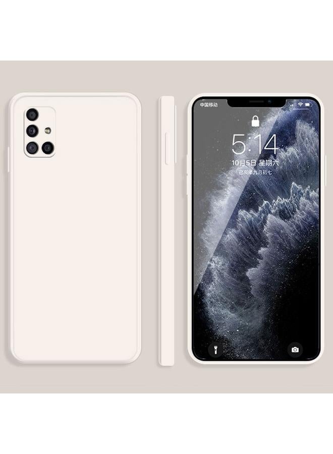 اس-توب جراب لهاتف Samsung Galaxy A31 بلون سادة من السيليكون السائل المقلد بحافة مستقيمة وغطاء حماية كامل مقاوم للسقوط - Image 1