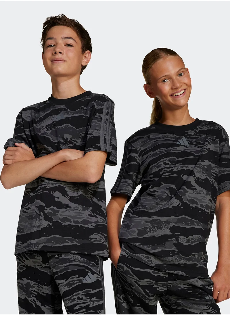 اديداس Youth Seasonal Essentials Camo T-Shirt