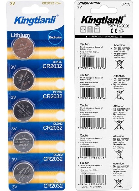 -Huanqıu CR2032 3 Volt Lithium Coin Battery 5 Pack - pzsku/Z1DA324881A4D083A6E15Z/45/_/1730529639/e9569494-2c4a-48a0-b9d8-b3b0e9dfe3e1