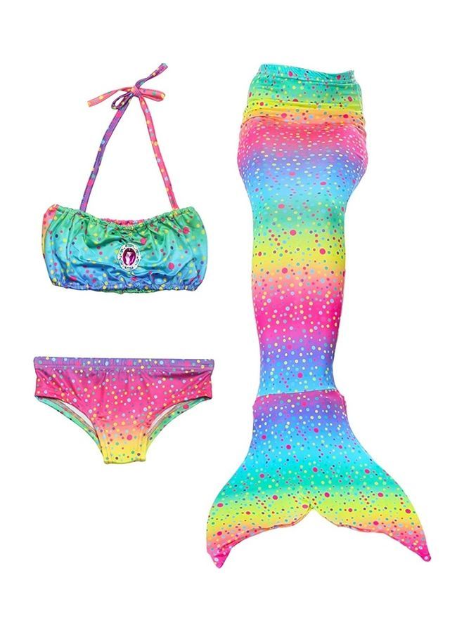 NIBEMINENT 3-Piece Mermaid Themed Costume Set 120cm - Image 1