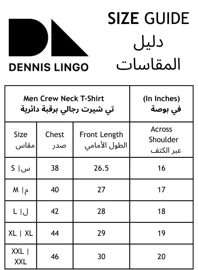 Dennis Lingo Men's Navy 100% Cotton Solid Pattern Regular Fit T-Shirt