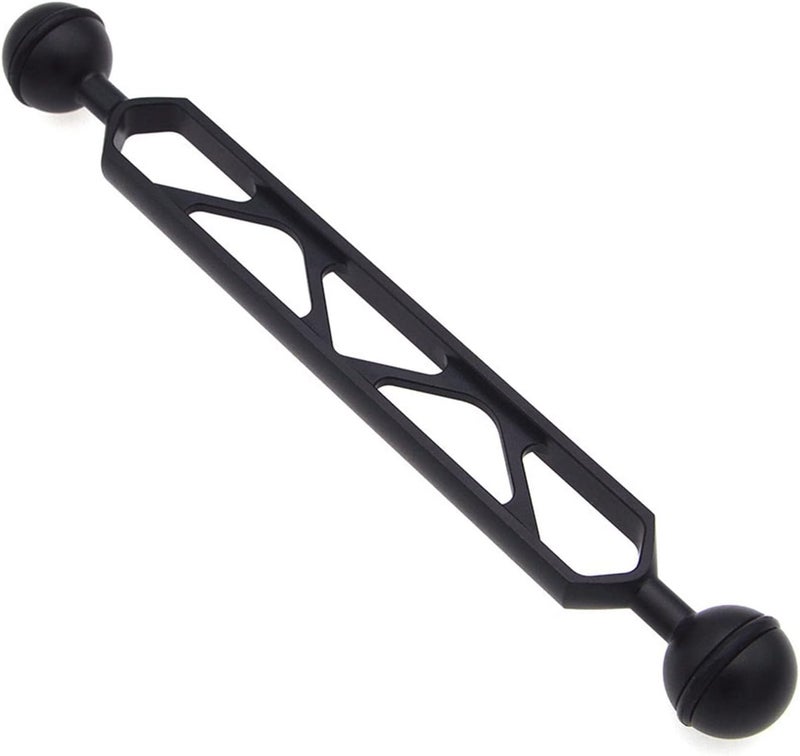 8" Double Ball Arm Essential Underwater Photography Gear Extension Lighting Aluminum Diving Equipment Accessory Ball Head Extension Arm - Image 1