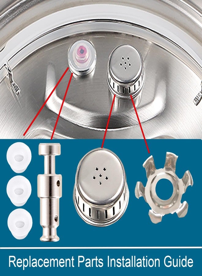 قطع غيار لأجهزة الطهي Instant Pot Duo/Duo Plus سعة 5 و6 كوارت، طقم من 10 قطع يشمل صمام تحرير البخار، وحلقة إحكام، وصمام عائم بديل لأجهزة الطهي Instant Pot، وغطاء بديل لأجهزة الطهي Instant Pot IP-DUO50 وIP-DUO60 - Image 2