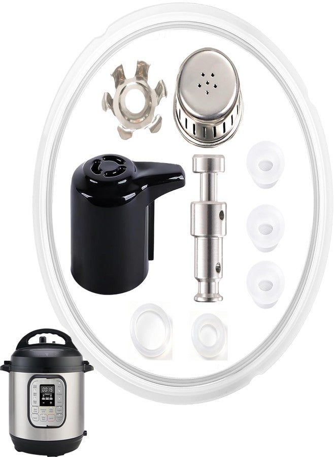 قطع غيار لأجهزة الطهي Instant Pot Duo/Duo Plus سعة 5 و6 كوارت، طقم من 10 قطع يشمل صمام تحرير البخار، وحلقة إحكام، وصمام عائم بديل لأجهزة الطهي Instant Pot، وغطاء بديل لأجهزة الطهي Instant Pot IP-DUO50 وIP-DUO60 - Image 1