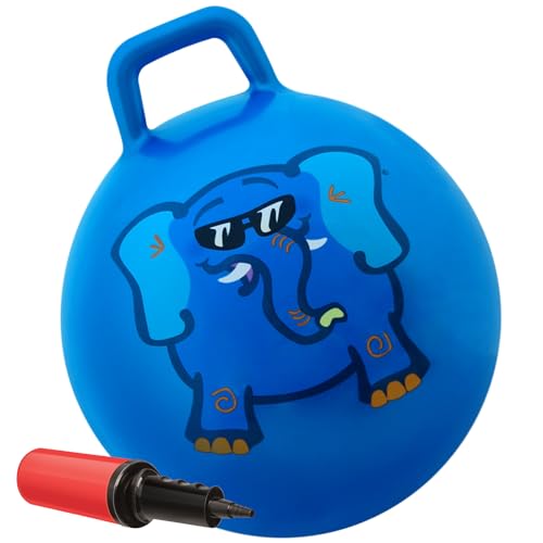 WALIKI Hopper Ball Toy for Boys and Girls Ages 7-9 | Hippity Hop Jumping Ball | Cool Birthday Gift | Blue | 20" - Image 1